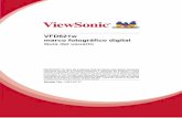 VFD621w marco fotográfico digital Guía del · PDF fileVisite el sitio web de ViewSonic para saber más. ... Rotación: la foto puede rotarse 0 o/ 90o/ 180 / 270o presionando el botón