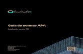 Guía de normas APA - lametro.infolametro.info/ContenidoDigital/Guias y Formatos/Guia-APA.pdf · El uso de las mayúsculas es muy restringido en el idioma español. Los casos más