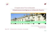 El impacto de las TIC en la Educación - socinfo.infosocinfo.info/seminarios/universidades3/sevilla.pdf · Mayo 2007 - La Modernización en Educación y Universidades El impacto de