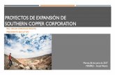 Proyectos de Expansión de Southern Copper n-de-southern... · PDF fileLas ventas del primer trimestre ... Mina Cuajone ... Trabajamos directamente con la población para despejar