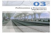 Polinomios y fracciones algebraicasassets.mheducation.es/bcv/guide/capitulo/8448150090.pdf · 51 3.2 Polinomios: operaciones con polinomios Un polinomio de grado n, en una variable