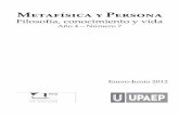 Metafísica y Persona - metyper.commetyper.com/wp-content/uploads/2014/12/MYP_R7_A7_WEB.pdf · Rodríguez Luño explica que el relativismo comporta un profundo desorden an-tropológico.