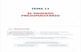 TEMA 11 EL PROCESO PRESUPUESTARIO - ocw.uniovi.esocw.uniovi.es/pluginfile.php/3083/mod_resource/content/1/Tema_11... · Presupuestos Flexibles Se ajustan al volumen de producción