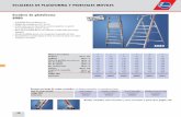 ESCALERAS DE PLATAFORMA Y PEDESTALES · PDF file60 Escalera de plataforma, plegable 8083 – Escalones antideslizantes de 80 mm. – Plataforma antideslizante 600 x 425 mm. – Barandilla