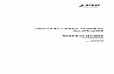 Sistema de Cuentas Tributarias RG.2463/2008 Manual de · PDF fileAFIP – Sistema de Cuentas Tributarias Versión: 2.0 Manual de Usuario Contribuyente Fecha: 25/04/2013 Revisión Histórica