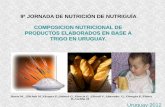 9ª JORNADA DE NUTRICIÓN DE NUTRIGUÍA …documentos.nutriguia.com.uy/9jornada/4.pdf · Harina -Fe -Ac. Fólico Harina integral, Trigo -Fósforo -Fibra alimentaria total -Fibra Insoluble