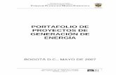 Proyectos de Generación de Energía Portafolio (Andaquí) · PDF filerepublica de colombia ministerio de minas y energia unidad de planeacion minero-energetica carrera 50 no. 26 -
