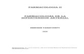 HIPERTENSION ARTERIAL parafioriti - FarmacoMedia · PDF fileFARMACOLOGIA II FARMACOLOGIA DE LA HIPERTENSION ARTERIAL ... coadyuvante en la cardiopatía isquémica, insuficiencia renal