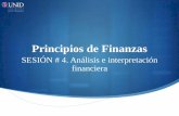 Principios de Finanzas · PDF file2.- Periodo Promedio de Cobranza 3.- Rotación de Inventarios 4.- Rotación de Activos Total . Explicación Métodos de Análisis Vertical
