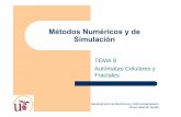 Métodos Numéricos y de Simulación - imse-cnm.csic.esacojim/MNS/Tema8MNS_CA_Fractales.pdf · Definición de Autómata Celular Autómata Celular A es un conjunto de 4 objetos A =
