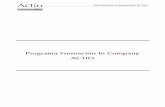 Programa Formación In Company · PDF file• Ejercicios prácticos y ejemplos de aplicación ... Design for Six Sigma - DFSS El experto en la incorporación del 6 Sigma en el desarrollo