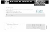 10 Cálculo de derivadas - · PDF file© Grupo Editorial Bruño, S.L. 1. Calcula la tasa de variación media de las siguientes fun-ciones en el intervalo que se indica: a) f(x) = 2x