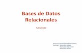 Bases de Datos Relacionales - dis.unal.edu.codis.unal.edu.co/~icasta/consejero/SQL_Functions_v3.pdf · Bases de Datos Relacionales Preparó: Ismael Castañeda Fuentes Fuentes: Manuales