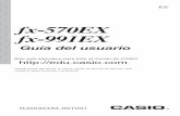 fx-570EX fx-991EX - support.casio.comsupport.casio.com/storage/es/manual/pdf/ES/004/fx-570_991EX_ES.pdf · Uso de CALC ... Cálculos con matrices ... en vez de después de introducir