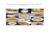 Doce recetas de gazpacho, salmorejo, ajoblanco y sopa fría · PDF fileDoce recetas de gazpacho, salmorejo, ajoblanco ... Ajoblanco de coco con virutas de salmón marinado se puede