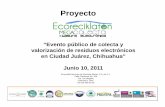 Ecoreciklat n Cd. Ju rez Junio 10 2011 [Modo de compatibilidad] · PDF filemanifiesto de entrega -transporte -recepción de sus residuos electrónicos reconocido por la autoridad ambiental