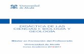 DIDÁCTICA DE LAS CIENCIAS I: BIOLOGÍA Y GEOLOGÍA · PDF fileInstitución Educativa Ciudad de Asís. [ . Consulta: octubre 2012] LILLO, J. y REDONET, L. F. (1985) Didáctica de las
