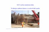 SST en la construcción Trabajo subterráneo o a nivel del suelo · PDF filePozos y túneles Trabajos de demolición y sitios contaminados Espacios cerrados ... Tiene que haber ventilación