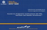 Acción 8. Programa Institucional del PDI, Gestión del ... 8.pdf · manejo interno y almacenamiento temporal de los RPs. (tanto RPBI como químicos).