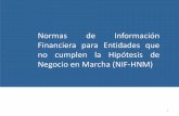 Normas de Información Financiera para Entidades que no ...Normas de Información Financiera para Entidades que no cumplen la Hipótesis de Negocio en Marcha (NIF-HNM) 1 · 2017-6-16