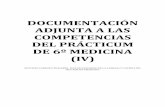 DOCUMENTACIÓN ADJUNTA A LAS COMPETENCIAS · PDF file-Elaboración de las respuestas a la petición de acreditación por el INACEPS -Elaboración y desarrollo de los trabajaos para