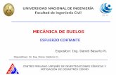 MECÁNICA DE SUELOS ESFUERZO CORTANTEcecfic.uni.edu.pe/archivos/geotecnia/ESFUERZO CORTANTE.pdf · ensayo de compresiÓn triaxial. centro peruano japonÉs de investigaciones sÍsmicas
