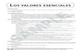 LOS VALORES ESENCIALES - Peace Education Foundationstore.peaceeducation.org/samplepages_tocs/scb6/scb6-pp84-87.pdf · de los valores esenciales que fomentan un mundo sin violencia: