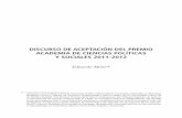 DISCURSO DE ACEPtACIóN DEL PREmIO ACADEmIA …acienpol.msinfo.info/bases/biblo/texto/boletin/2012/... ·  · 2015-06-22estimulante para la investigación científica. ... genera