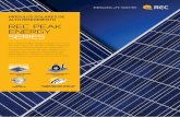 MÓDULOS SOLARES DE rec Peak energy SERIEs - · PDF fileEn el año 2016 REC, una marca líder de la producción de módulos solares en Europa, está celebrando su vigésimo aniversario.