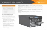 UPS LIEBERT® APS™, 5-20 KVA - · PDF fileEl UPS Liebert APS se puede instalar en pisos ... tiempos de funcionamiento de las baterías más prolongados como protección ... la transferencia