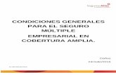 CONDICIONES GENERALES PARA EL SEGURO  · PDF filePaseo de los Tamarindos No. 60 P.B Col. Bosques de las Lomas Ciudad de México C.P. 05120 T. (55) 91 77 50 00