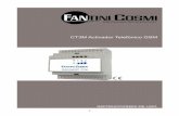 CT3M Activador Telefónico GSM - Fantini · PDF fileCT3M es un terminal GSM adecuado para dirigir a distancia todos los sistemas de calefacción, en especial donde no está prevista
