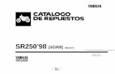 SR250’98 - Yamaha Motor Mé · PDF fileciones de Recambios Yamaha. 2. Abreviaciones En este. Catálogo de Repuestos se emplean las siguientes abreviaciones. ... No. de Serie del