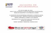 PRESENTACION DE 2014. SIOMARA - · PDF fileInstalacion y puesta en marcha en red de Instrumentos geotecnicos en sitios con materialaizacion del riesgo del Municipio de Bucaramanga.