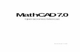 MathCAD 7 -  · PDF fileConceptos y Operaciones Esenciales de MathCAD ... En el caso de la matriz S del ejemplo, se trata de una del tipo bidimensional. Luego el