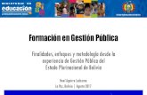 Formación en Gestión Pública - teleeducacion.netteleeducacion.net/egpp/sites/default/files/2017-08/SEGUNDA... · y comunidades de NPIOCs Educación intra e intercultural y bilingüe