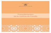 Procedimientos de la Justicia de Familiaadala.justice.gov.ma/production/Guides_Manuels/fr/PlaquetteES.pdf · niño; la pensión alimenticia; la capacidad y la representación legal;