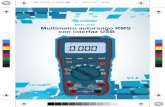 MUL-630 Multímetro autorango RMS con interfaz · PDF file-No utilice el multímetro o las puntas de prueba si se encuentran dañadas. Utilice el multímetro únicamente como se indica
