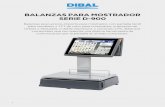 Balanzas para mostrador Serie D-900 - · PDF fileLas balanzas para mostrador Dibal Serie D-900, son las únicas balanzas electrónicas (no PC) del mercado con pantalla táctil para