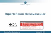 Hipertensión Renovascular - · PDF fileDefiniciones La enfermedad renovascular es la lesión de la(s) arteria(s) renal(es) que se acompaña de una reducción de la perfusión del