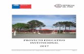 PROYECTO EDUCATIVO INSTITUCIONAL 2017 - · PDF fileelemento esencial de referencia para todos los integrantes de esta comunidad ... Colegio Artístico “República del Perú”-Hualpén
