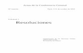 Volumen 1 Resoluciones - UNESDOC Databaseunesdoc.unesco.org/images/0014/001428/142825s.pdf · Actas de la Conferencia General 33ª reunión París, 3-21 de octubre de 2005 Volumen