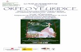 ORFEO Y EURIDICE -  · PDF fileLa compañía "La Mar de Marionetas" nace en 1997 de la trayectoria profesional ... del libreto de Calzabigi ... mostrar en un primer acto toda la