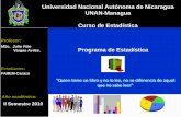 Universidad Nacional Autónoma de Nicaragua UNAN · PDF fileRealizar analices descriptivo de los datos, para la toma de ... Levin, Richard I / Rubin, David S. Estadística para Administradores