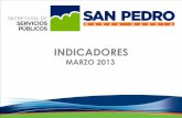INDICADORES - San Pedro · PDF file(TRABAJOS SIN MATERIAL, TRABAJOS CON MATERIAL, TRAB. INTERNOS CON MATERIAL Y TRAB. INTERNOS SIN MATERIAL) Limpia Dir. Operativa. Barrido Mecánico