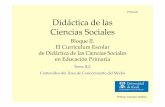 Primaria Didáctica de las Ciencias Sociales · PDF filede Didáctica de las Ciencias Sociales en Educación Primaria Primaria Tema II.2. Contenidos del Área de Conocimiento del Medio