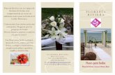 Flores para bodas - Flores Riviera Maya Playa del · PDF filearreglos para playa y gazebos, ... - decoración para capilla y recepcion de evento; ... Centros de mesa, decoración para