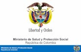 Ministerio de la Protección Social República de Colombia y... · Capacitación a Unidades Generadoras de Datos –UGD Procesos. Ministerio de Salud y Protección Social República