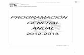 Programación G eneral Anual 2012- 2013iesfraydiegotadeo.centros.educa.jcyl.es/sitio/upload/PGA_1213.pdf · del Ciclo de Informática son los otros niveles donde la matrícula ha