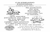 “La pluralidad de ministerios -servicios- en la comunidad … Calendario Pastoral.… · Sede de la Junta de Hermandades de Semana Santa de la Archidiócesis de Valencia . Septiembre